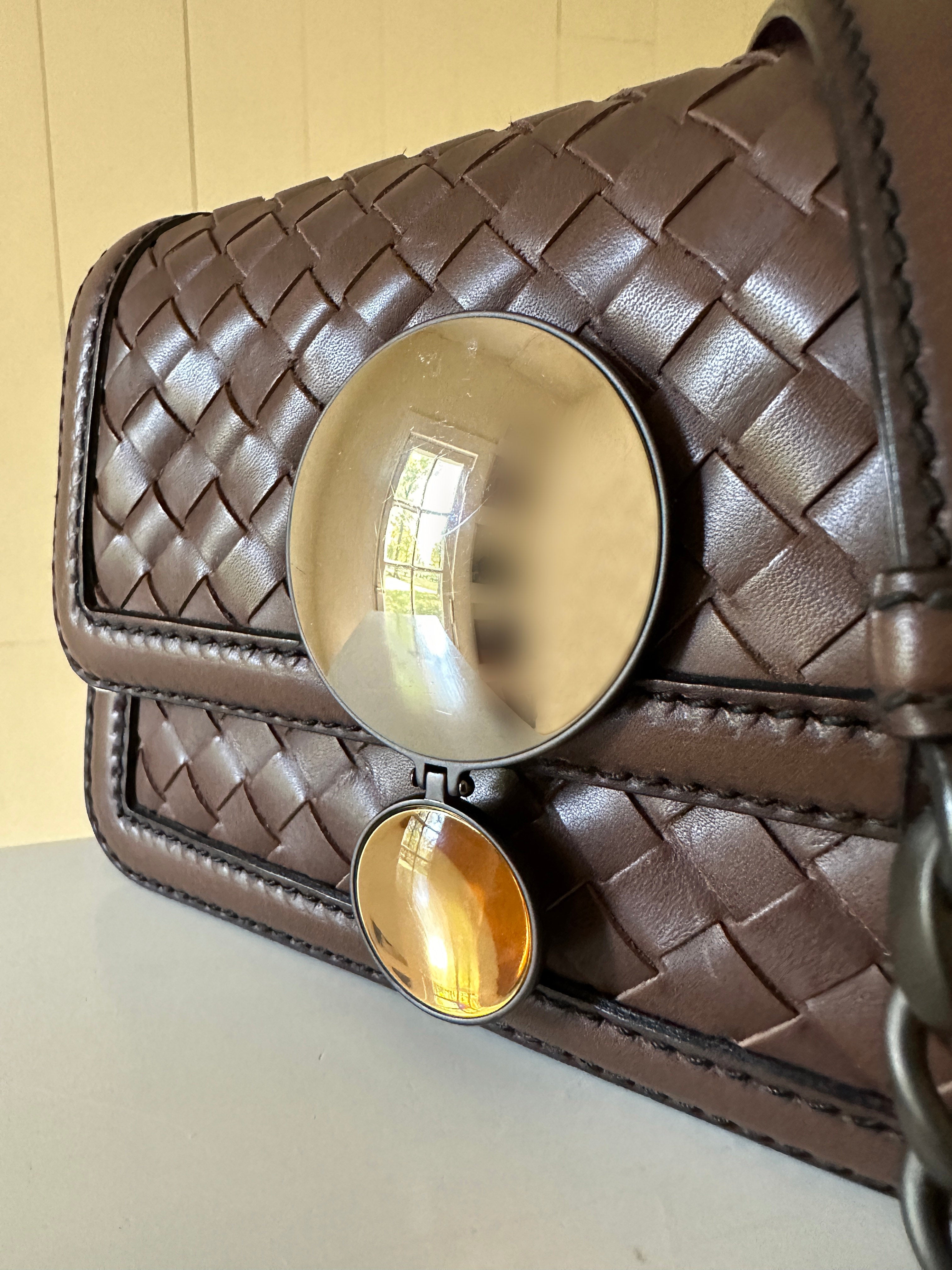 Bottega Veneta Intrecciato Mirror Lens Shoulder Bag