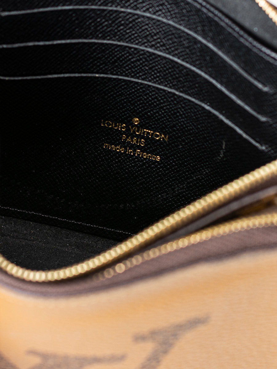 Louis Vuitton Monogram Giant Reverse Double Zip Pochette