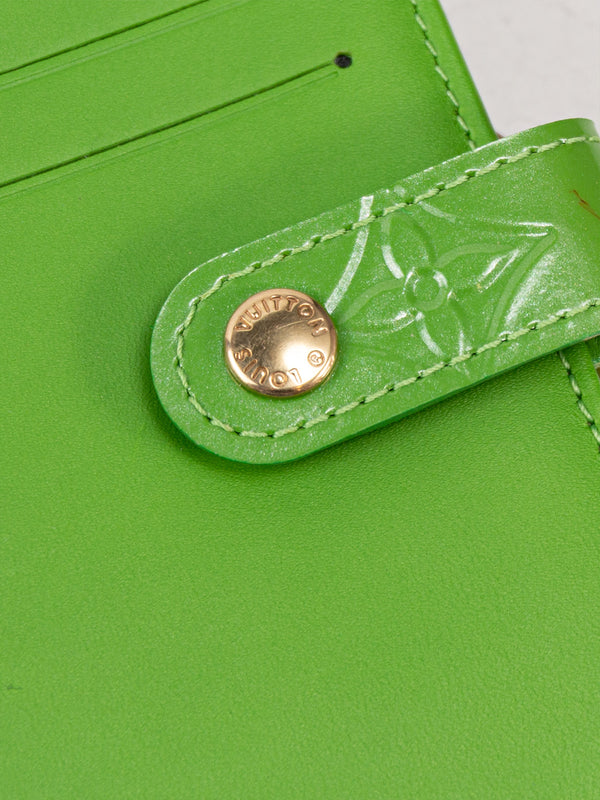 Louis Vuitton Monogram Vernis Vert Tonic Viennois Wallet