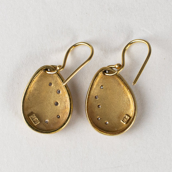 Lauren K Diamond Hammered Confetti Earrings