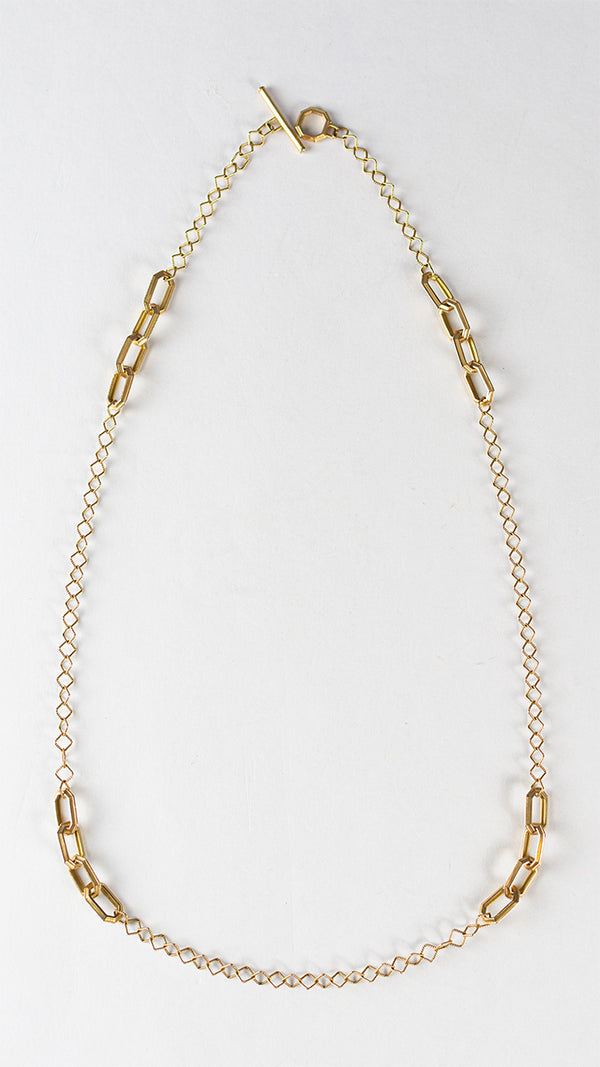 Monica Rich Kosann Octagon Link Toggle Necklace