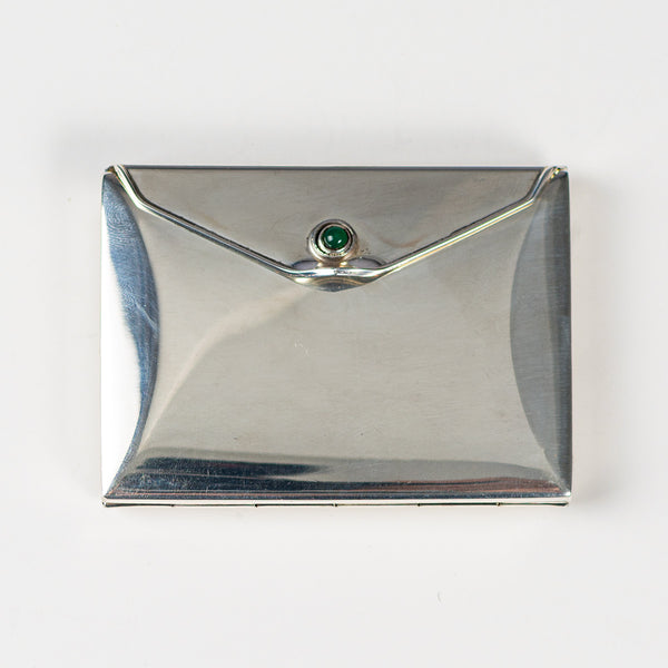 Monica Rich Kosann Postmark Sterling & Emerald Photo Case