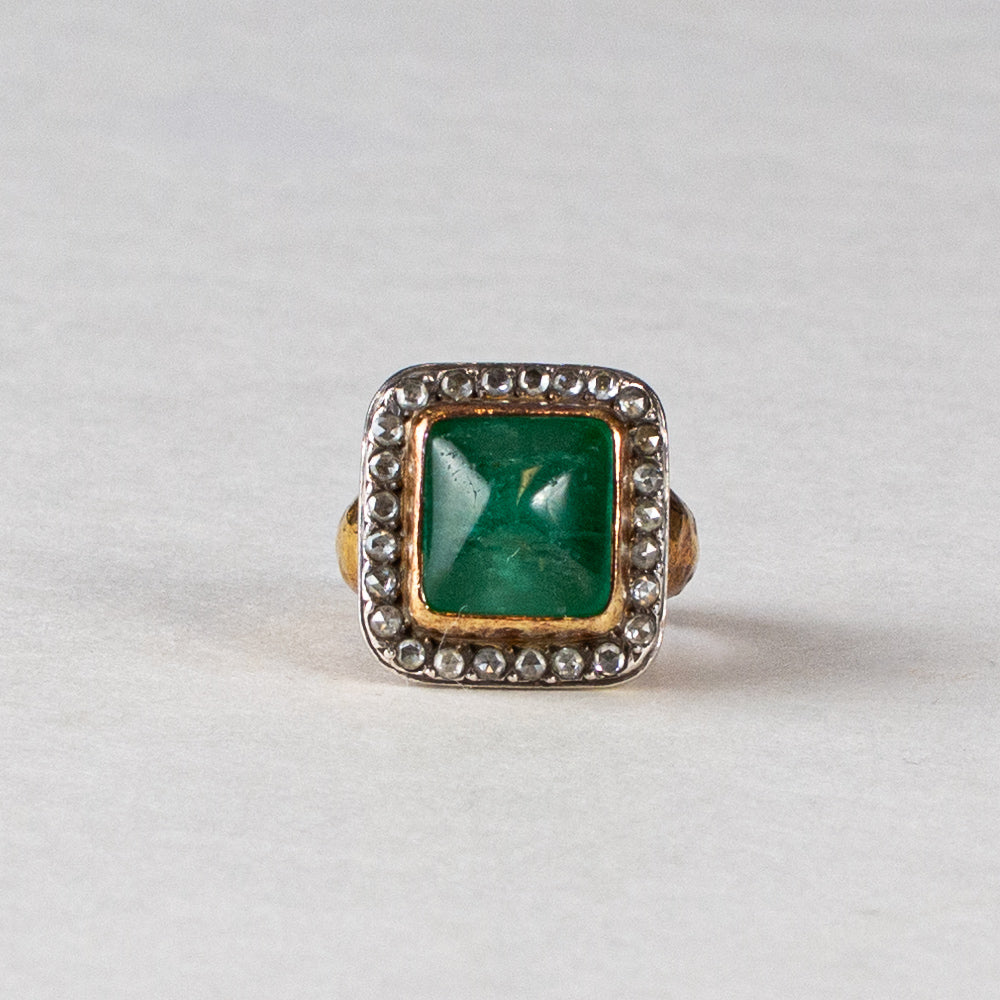 ARA Collection Colombian Cabachon Emerald Ring