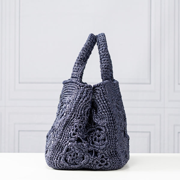 Prada Raffia Crochet Tote