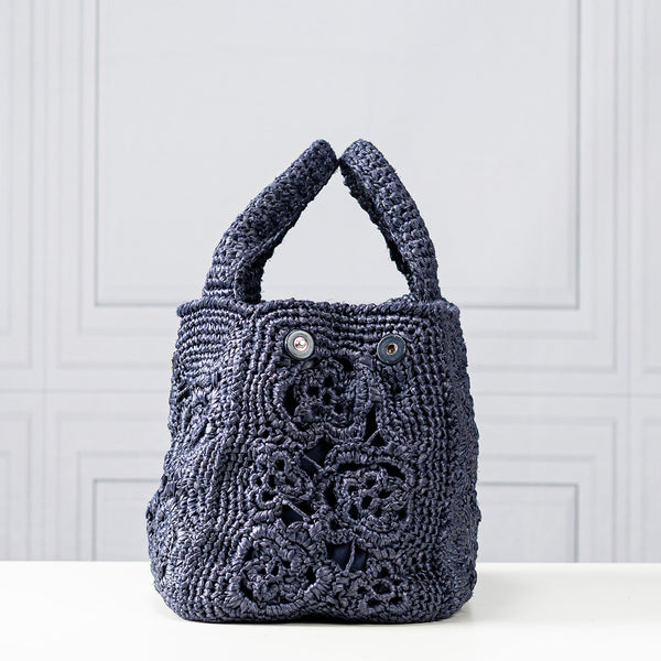 Prada Raffia Crochet Tote