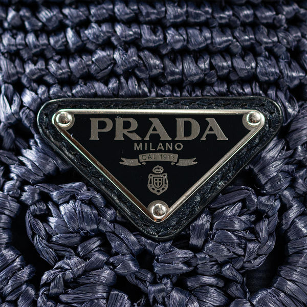 Prada Raffia Crochet Tote