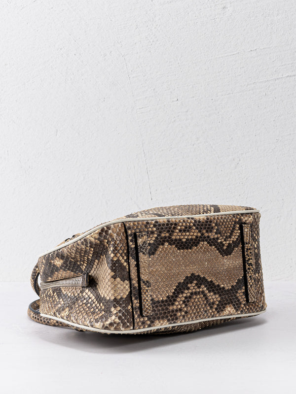 Prada Mini Python Bowler Bag