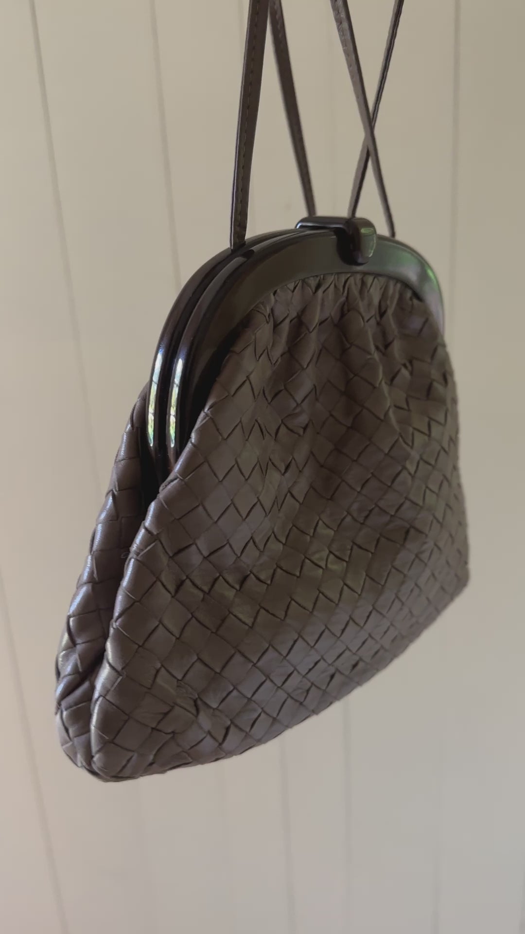 Bottega Veneta Intrecciato Frame Shoulder Bag