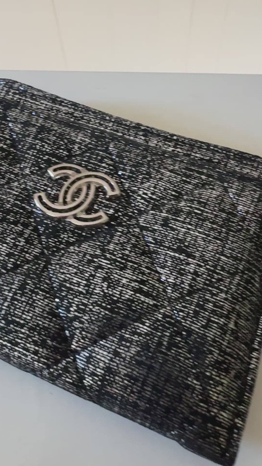 Chanel Metallic CC Card Holder