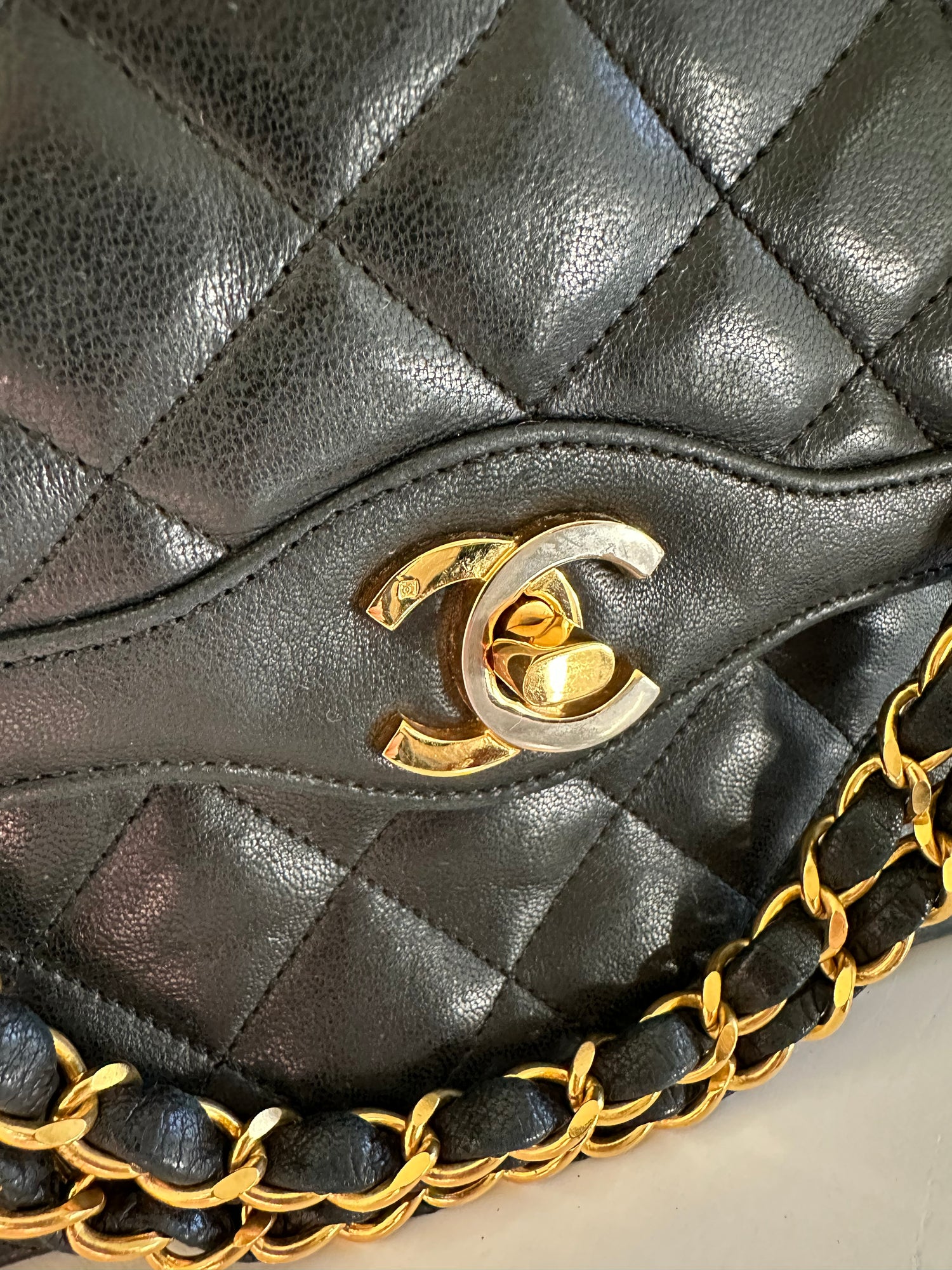 Chanel Paris Double Flap Bag CC Turn Lock