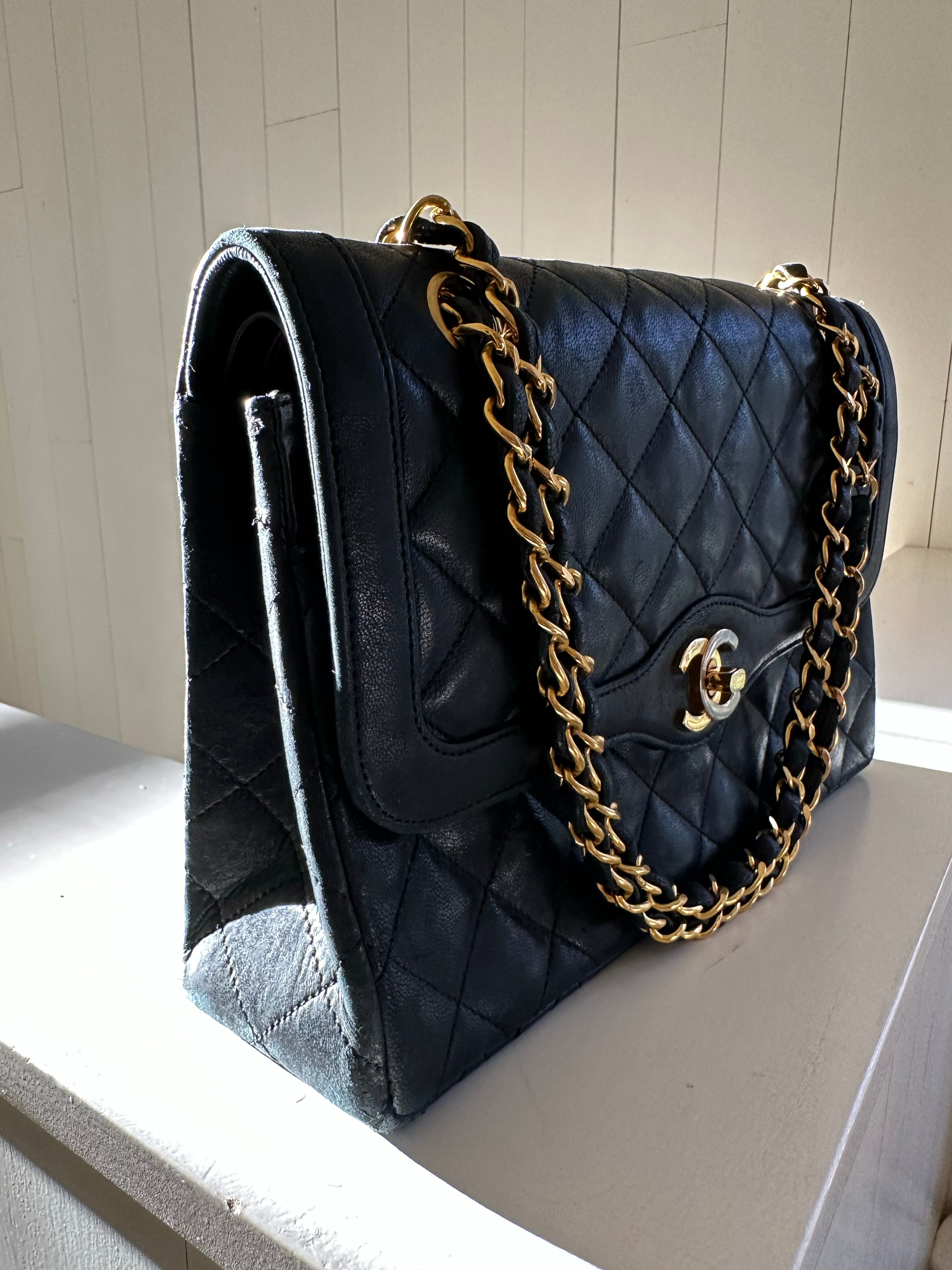 Chanel Paris Double Flap Bag Side
