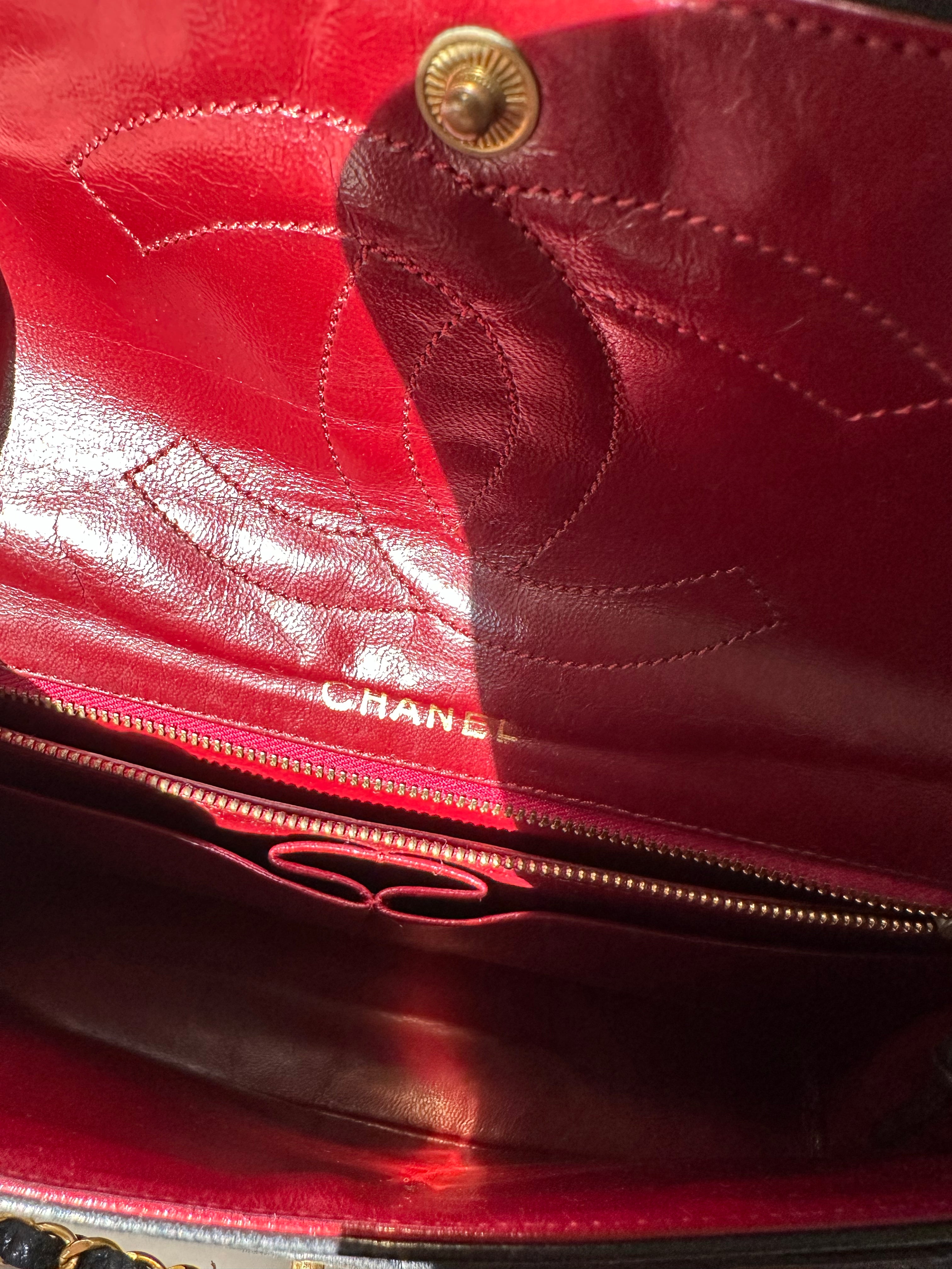 Chanel Paris Double Flap Bag Interior