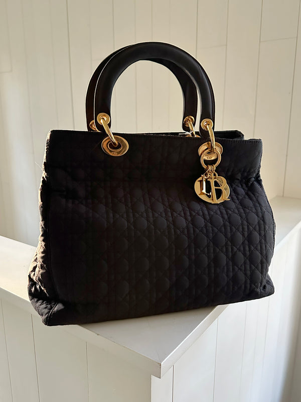 Lady Dior Small Soft Nylon Tote