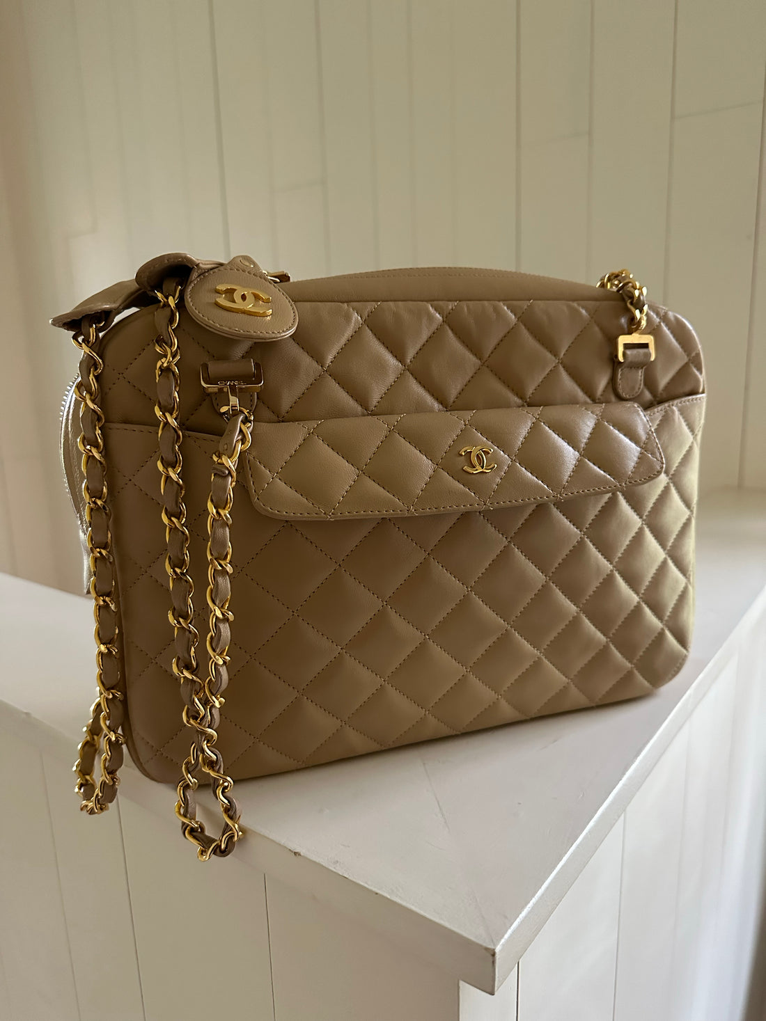 Chanel Charm Camera Bag With Wallet Front