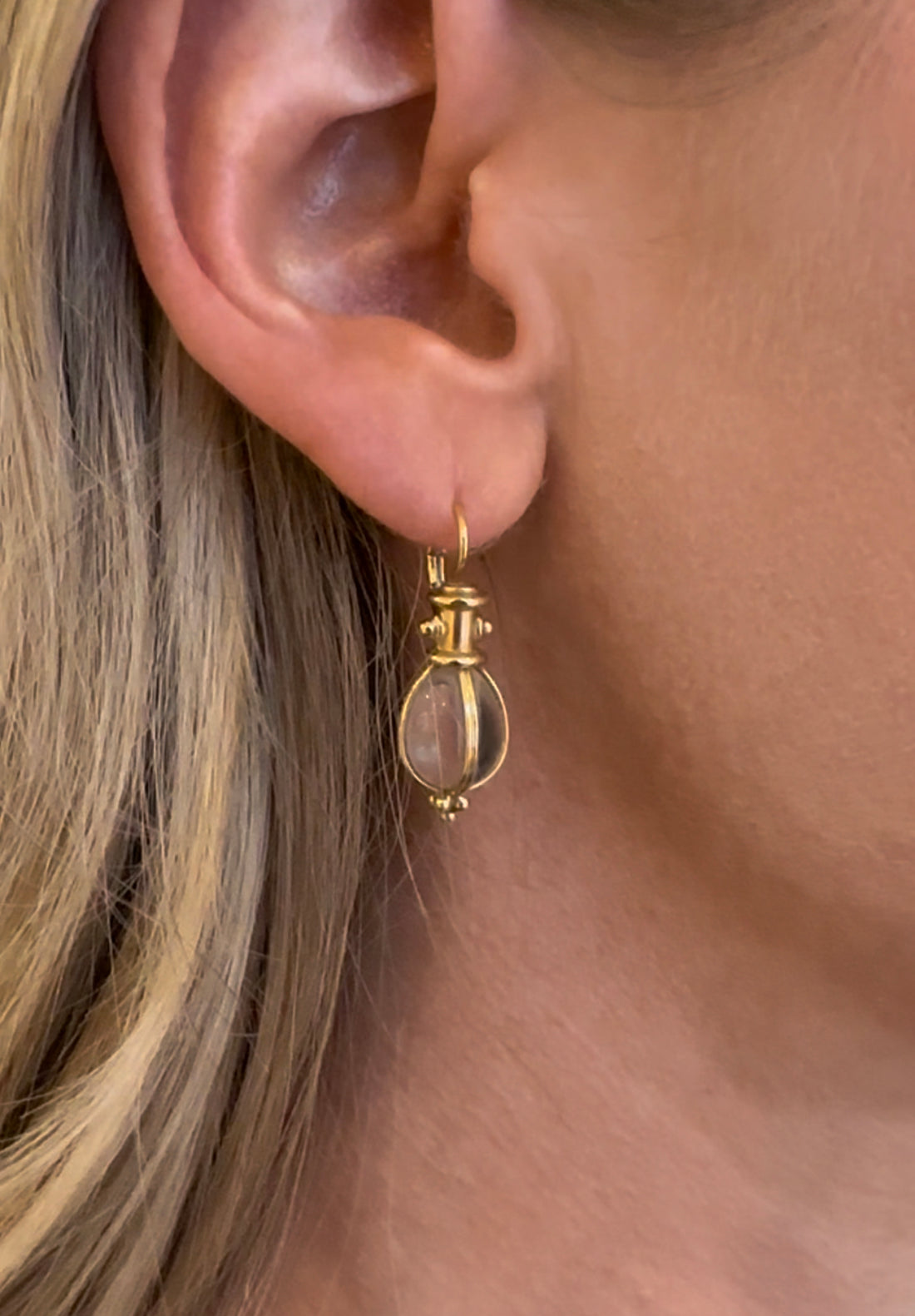 Temple St. Clair 18k Classic Amulet Earrings