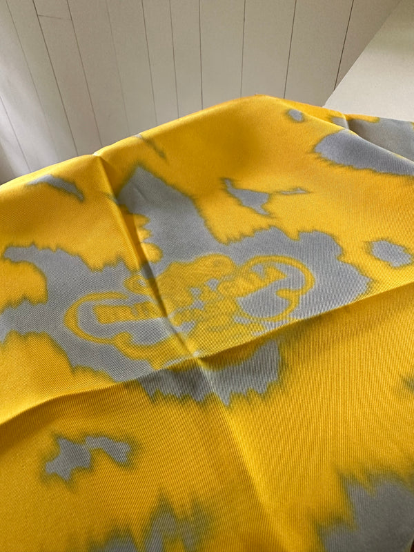 Hermès "Brides De Gala" Wash Scarf 90 logo detail