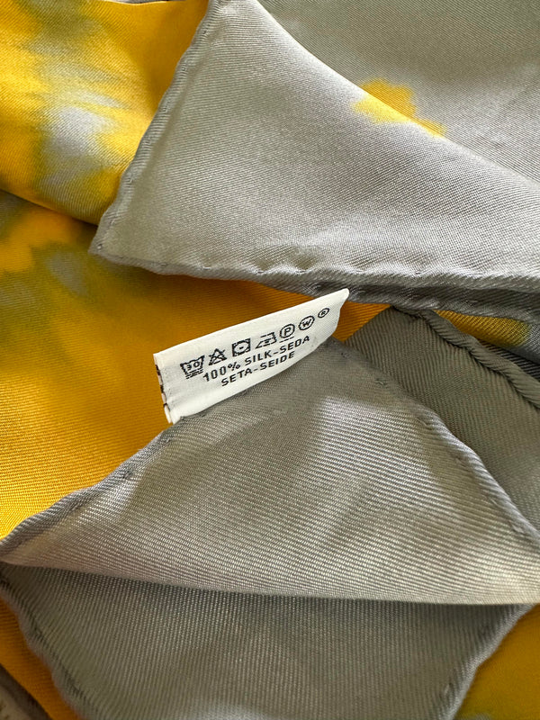 Hermès "Brides De Gala" Wash Scarf 90 tag reverse