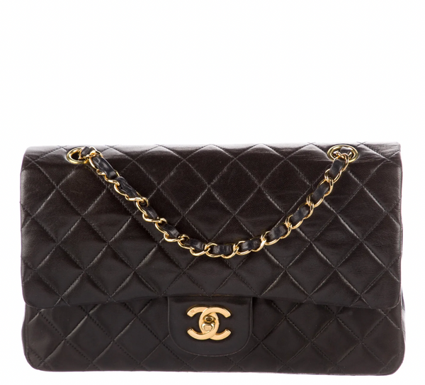 Chanel Medium Lambskin Double Flap Front