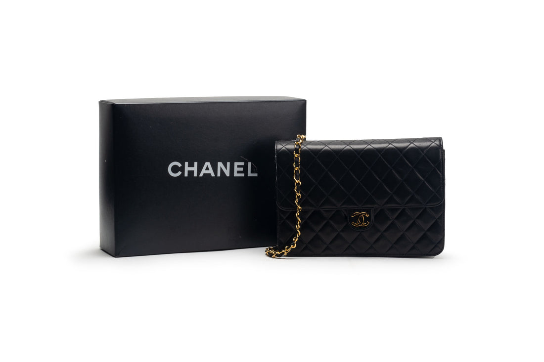 Chanel Single Flap Bag With Box